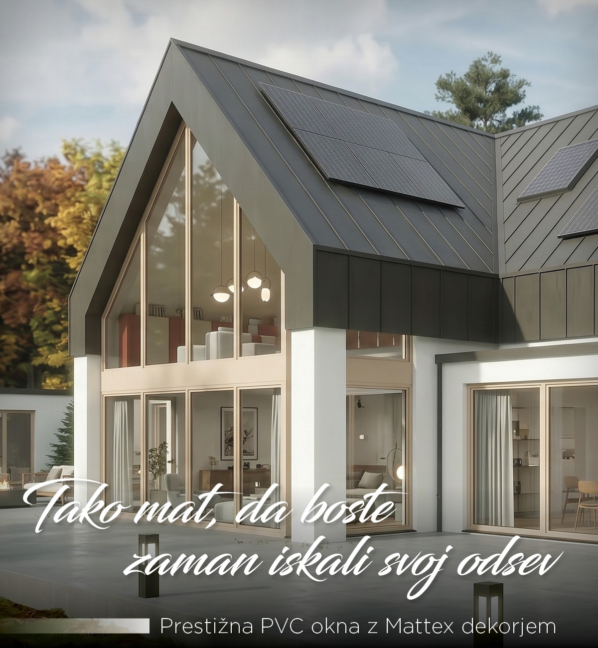 Prestižna PVC okna z Mattex dekorjem