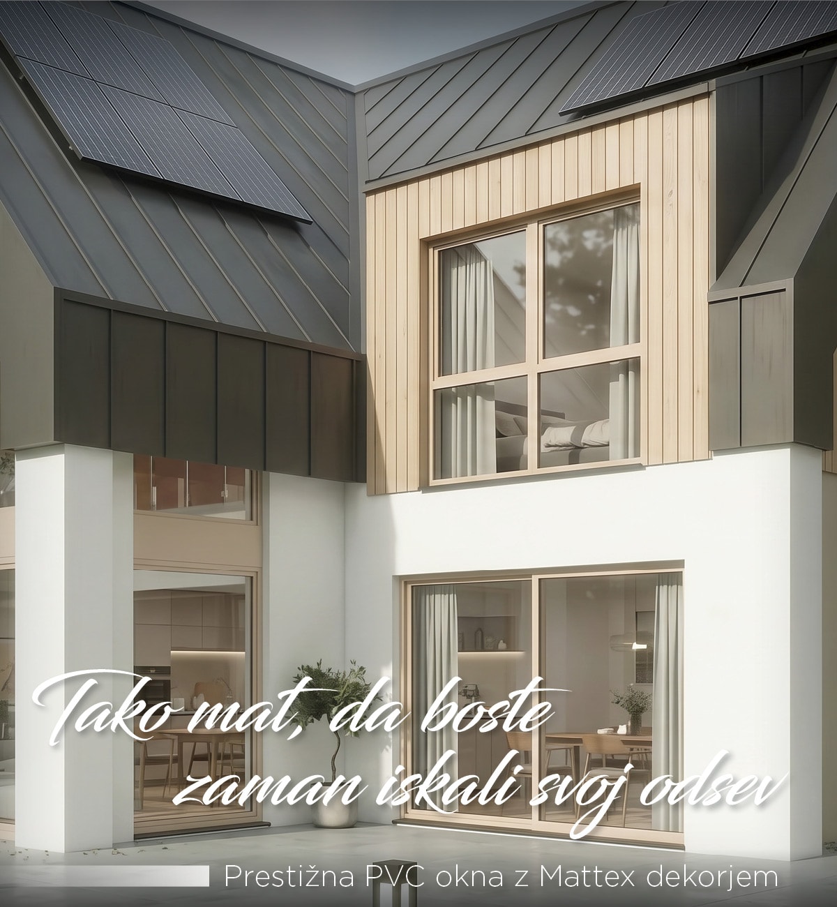 Prestižna PVC okna z Mattex dekorjem